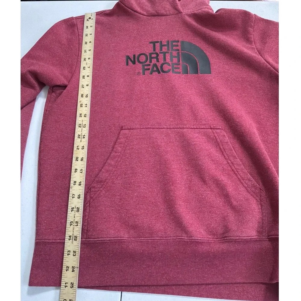 The North Face Mens Hoodie Red Sweatshirt Medium
